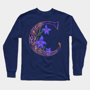 Letter C - Larkspur Long Sleeve T-Shirt